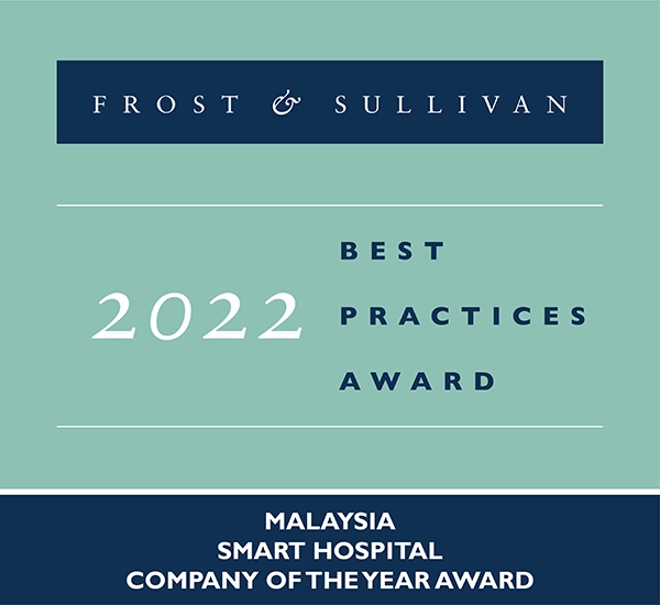 Frost & Sullivan Best Practices Awards 2022 – Smart Hospital Company of the Year – Malaysia<br/>Sunway Medical Centre, Sunway City