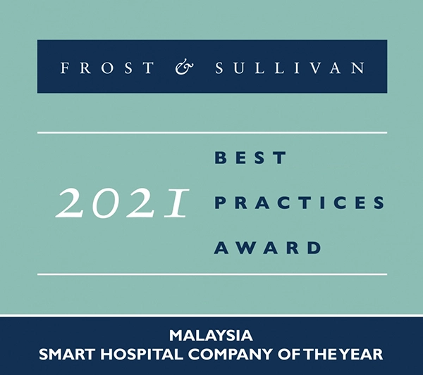 Frost & Sullivan Best Practices Awards 2021 – Smart Hospital Company of the Year – Malaysia<br/>Sunway Medical Centre, Sunway City