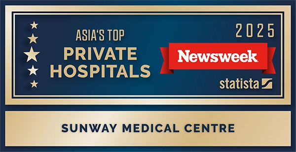Newsweek Asia Top Private<br/>Hospital 2025 Rankings<br/>Sunway Medical Centre, Sunway City