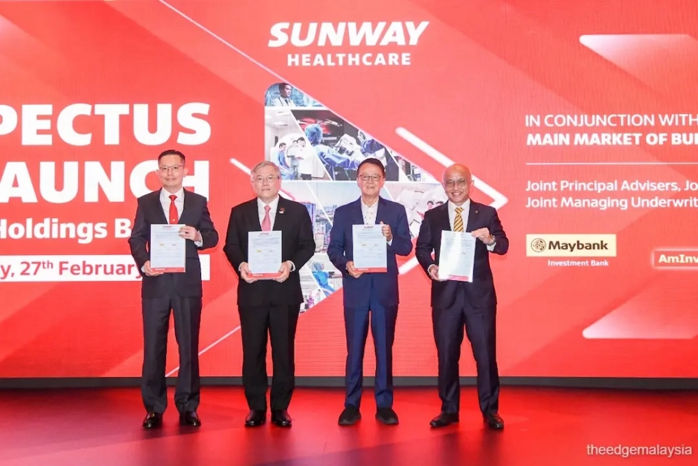 Sunway Healthcare to raise nearly RM3 bil in Malaysia’s biggest IPO in nine years